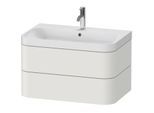 Duravit Happy D.2 Plus Möbelwaschtisch HP4347O3939 77,5 x 49 cm, 1 Hahnloch, nordic weiß seidenmatt, 2 Schubkästen