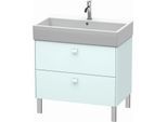 Duravit Brioso Waschtischunterbau BR443500909 784x459mm, Lichtblau Matt, 2 Auszüge