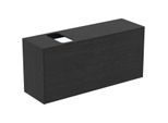 Ideal Standard Conca Waschtisch-Unterschrank T3938Y4 mit Ausschnitt, 1 Auszug, 120x37x55 cm, rechts/links, Eiche geflammt Furnier