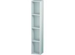 Duravit L-Cube Regalelement LC120508585 18x18cm, 4 Fächer, vertikal, weiß hochglanz