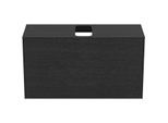 Ideal Standard Conca Waschtisch-Unterschrank T3936Y4 mit Ausschnitt, 1 Auszug, 100x37x55 cm, mittig, Eiche geflammt Furnier