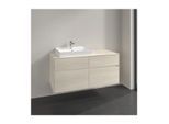 Villeroy und Boch Collaro Waschtischunterschrank C082B0AA 120x54,8x50cm, Waschtisch links, LED-Beleuchtung 8,8 W, white oak