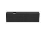 Ideal Standard Conca Waschtisch-Unterschrank T3998Y4 mit Ausschnitt, 2 Auszüge, 200 x 37 x 55 cm, Eiche geflammt Furnier