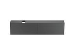 Ideal Standard Conca Waschtisch-Unterschrank T4340Y2 240x37x55cm, mit Ausschnitt, 2 Auszüge, Anthrazit matt lackiert