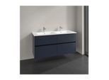 Villeroy und Boch Collaro Waschtischunterschrank C14700VQ 126,1x61x48cm, Waschbecken mittig, marine blue