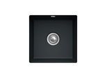 Villeroy und Boch Unterbauspüle 332502S5 mit Ablaufgarnitur und Excenterbetätigung, Ebony