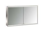 Emco prime Unterputz-Lichtspiegelschrank 949706256 1200x730mm, 2-türig, aluminium/spiegel