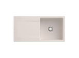Villeroy und Boch Siluet Flächenbündige Spüle 33361FKR mit Ablaufgarnitur und Handbetätigung, Crema