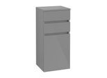 Villeroy & Boch Legato Seitenschrank B72800FP 40x87x35cm, Anschlag links, Glossy Grey
