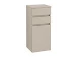 Villeroy & Boch Legato Seitenschrank B72801VK 40x87x35cm, Anschlag rechts, Soft Grey