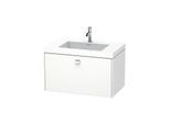Duravit Brioso c-bonded Waschtisch mit Unterbau BR4601N1018, 80x48cm, Weiß Matt/Chrom, o. Hahnloch