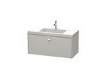 Duravit Brioso c-bonded Waschtisch mit Unterbau BR4602O1007, 100x48cm, Betongrau/Chrom, 1 Hahnl.