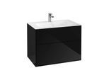 Villeroy und Boch Finion Waschtischunterschrank F01000PH 79,6x59,1x49,8cm, Glossy Black Lacquer