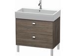 Duravit Brioso Waschtischunterbau BR443501051 784x459mm, Pine Terra/Chrom, 2 Auszüge