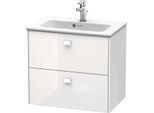 Duravit Brioso Waschtischunterschrank BR411002222 Compact 620x553 mm, Weiß Hochglanz, 2 Auszüge