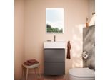 hansgrohe Xilesa E Waschtischunterschrank 54291760 480x470mm, 2 Schubkästen PushOpen, schiefergrau matt