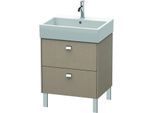 Duravit Brioso Waschtischunterbau BR443301075 584x459mm, Leinen, 2 Auszüge, Griff Chrom