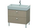 Duravit Brioso Waschtischunterbau BR443501075 784x459mm, Leinen, 2 Auszüge, Griff Chrom
