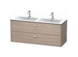 Duravit Brioso Waschtischunterbau BR410501031 1290x553 mm, Pine Silver/Chrom, 2 Auszüge