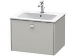 Duravit Brioso Waschtischunterbau BR400100707 620x479mm, Betongrau Matt, 1 Auszug