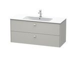 Duravit Brioso Waschtischunterbau BR410400707 1220x553 mm, Betongrau Matt, 2 Auszüge