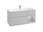 Villeroy und Boch Finion Waschtischunterschrank G070GJGJ 119,6x59,1cm, Emotion, Regal rechts Light grey matt, Light grey matt