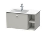 Duravit Brioso Waschtischunterbau BR401200707 820x479mm, Betongrau Matt, Regal links