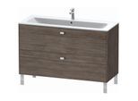 Duravit Brioso Waschtischunterbau BR4404021031 1220x479mm, Pine Terra/Chrom, 2 Auszüge