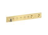 hansgrohe Axor Select Fertigmontageset 18358950 Unterputz-Thermostatmodul, 5 Verbraucher, brushed brass