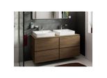 hansgrohe Xilesa E Waschtischunterschrank 54305550 1375x550mm, 4 Schubkästen, ohne PushOpen, Eiche Kaschmir
