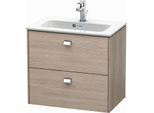 Duravit Brioso Waschtischunterbau BR411001031 Compact 620x553mm, Pine Silver/Chrom, 2 Auszüge