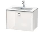 Duravit Brioso Waschtischunterschrank BR401001022 620x389mm, Weiß Hochglanz, 1 Auszug, Griff Chrom