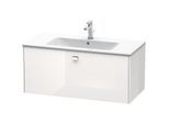 Duravit Brioso Waschtischunterschrank BR400301022 1020x479mm, Weiß Hochglanz, 1 Auszug, Griff Chrom