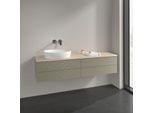 Villeroy und Boch Antao Waschtisch-Unterschrank L26113HK 160x36x50cm, Waschbeckenplattenfarbe botticino, stone grey matt lacquer, mit Beleuchtung