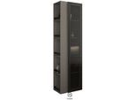 Burgbad Yumo Hochschrank HSKF050RF3194 176x32x50cm, rechts, Grau Hochglanz