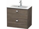 Duravit Brioso Waschtischunterbau BR411001051 Compact 620x553mm, Pine Terra/Chrom, 2 Auszüge