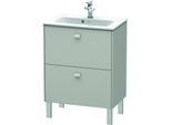 Duravit Brioso Waschtischunterbau BR440600707 620x389mm, Betongrau Matt, 2 Auszüge