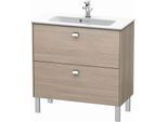 Duravit Brioso Waschtischunterbau BR440701031 820x389mm, Pine Silver/Chrom, 2 Auszüge
