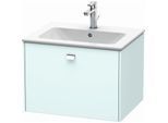 Duravit Brioso Waschtischunterbau BR400101009 620x479mm, Lichtblau Matt/Chrom, 1 Auszug