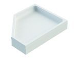 Schedel Bette Caro Duschwannenträger SD22707 80x90x3,5cm, 5-Eck, Höhe 14cm