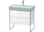 Duravit XSquare Waschtisch-Unterschrank XS444308585 78,4x49,1x46cm, 2 Auszüge, weiß hochglanz