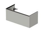 Duravit D-Neo Waschtisch-Unterschrank DE426300707 101 x 46,2 cm, Betongrau Matt, wandhängend, 1 Auszug
