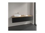 Villeroy und Boch Antao Waschtisch-Unterschrank L37011PD 160x36x50cm, Waschbeckenplattenfarbe honey oak, black matt lacquer