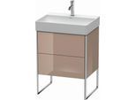 Duravit XSquare Waschtisch-Unterschrank XS444208686 58,4x49,1x46cm, 2 Auszüge, cappuccino hochglanz