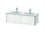 Duravit XSquare Waschtisch-Unterschrank XS407508585 128x40x47,8cm, 2 Auszüge, weiß hochglanz