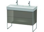 Duravit XSquare Waschtisch-Unterschrank XS444408989 98,4x49,1x46cm, 2 Auszüge, Flannel Grey hochglanz