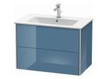 Duravit XSquare Waschtisch-Unterschrank XS417204747 81x56x47,8cm, 2 Schubkästen, Stone Blue hochglanz