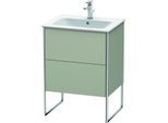 Duravit XSquare Waschtisch-Unterschrank XS444506060 61x59,2x47,8cm, 2 Auszüge, Taupe seidenmatt