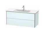 Duravit XSquare Waschtisch-Unterschrank XS417400909 121x56x47,8cm, 2 Schubkästen, Lichtblau matt