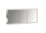 Emco prime Unterputz-Lichtspiegelschrank 949706263 1400x730mm, 3-türig, aluminium/spiegel